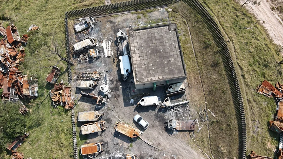 Uso de drone para localizar área de desmanche na zona leste de SP